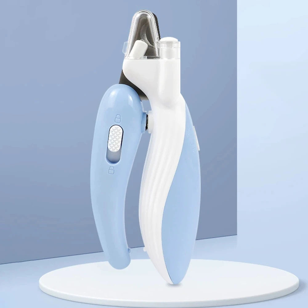 1PC Cat Led Nail Clippers With Lights - Anti-Blood-Splatter Pet Nail Scissors For Kittens - Dog Lighted Nail Clippers