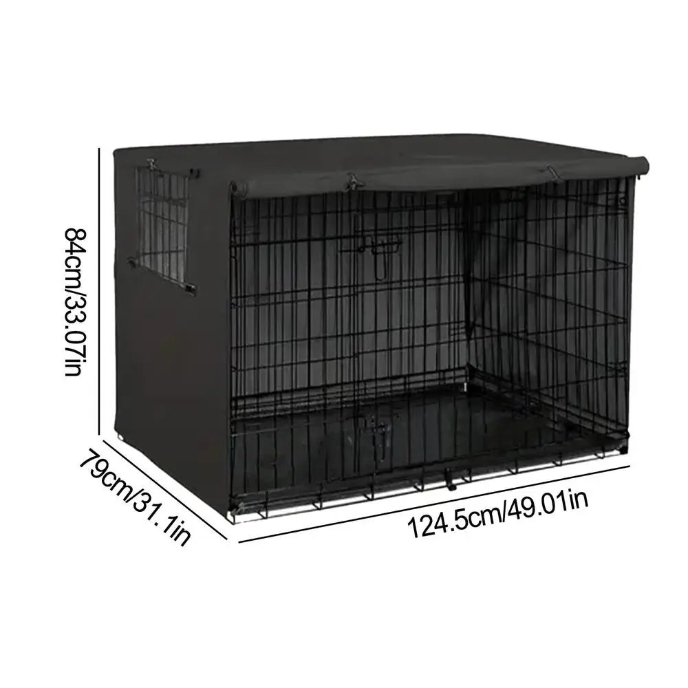 Housse imperméable pour cage de chien