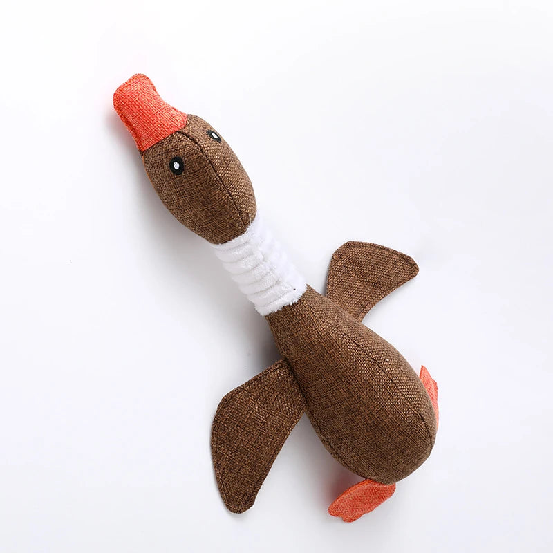 Goose Squeaky Dog Toy