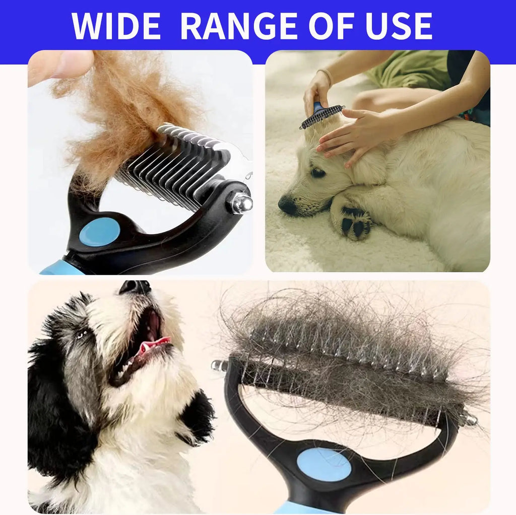 Dog Deshedding & Knot-Cutting Grooming Brush