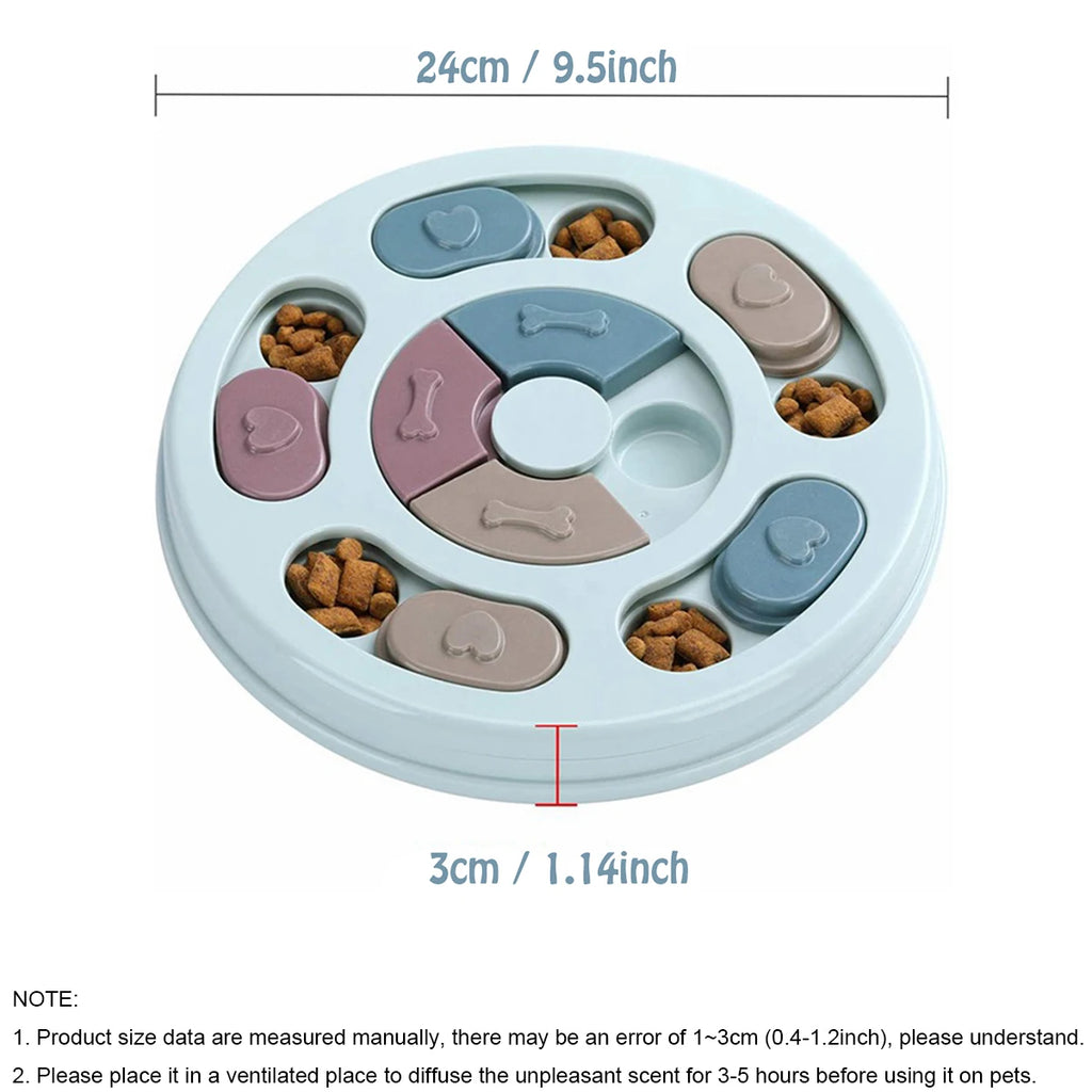 Interactive Slow-Feeding Dog Puzzle Bowl
