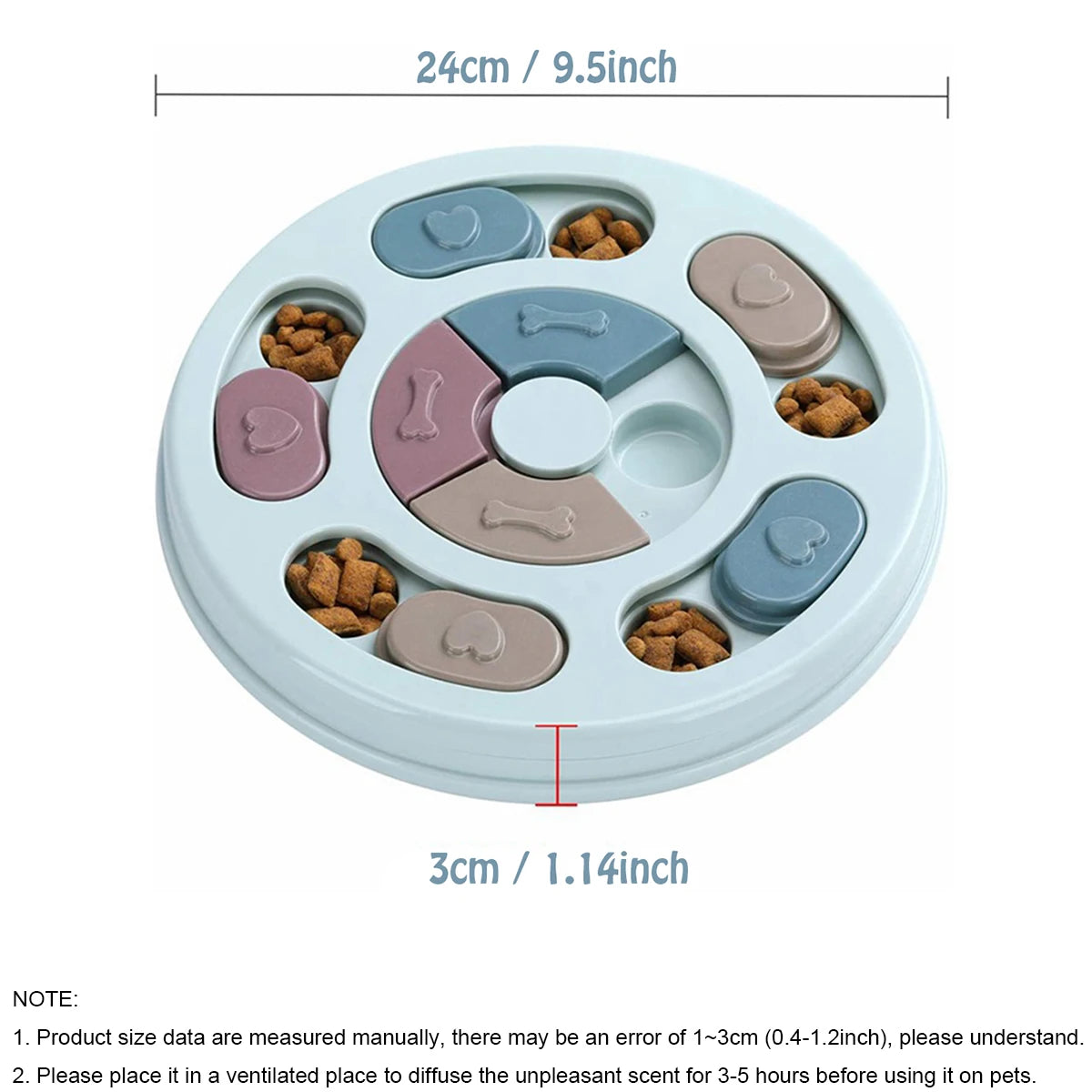 Interactive Slow-Feeding Dog Puzzle Bowl