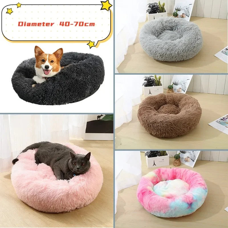 Long Plush Dog Bed