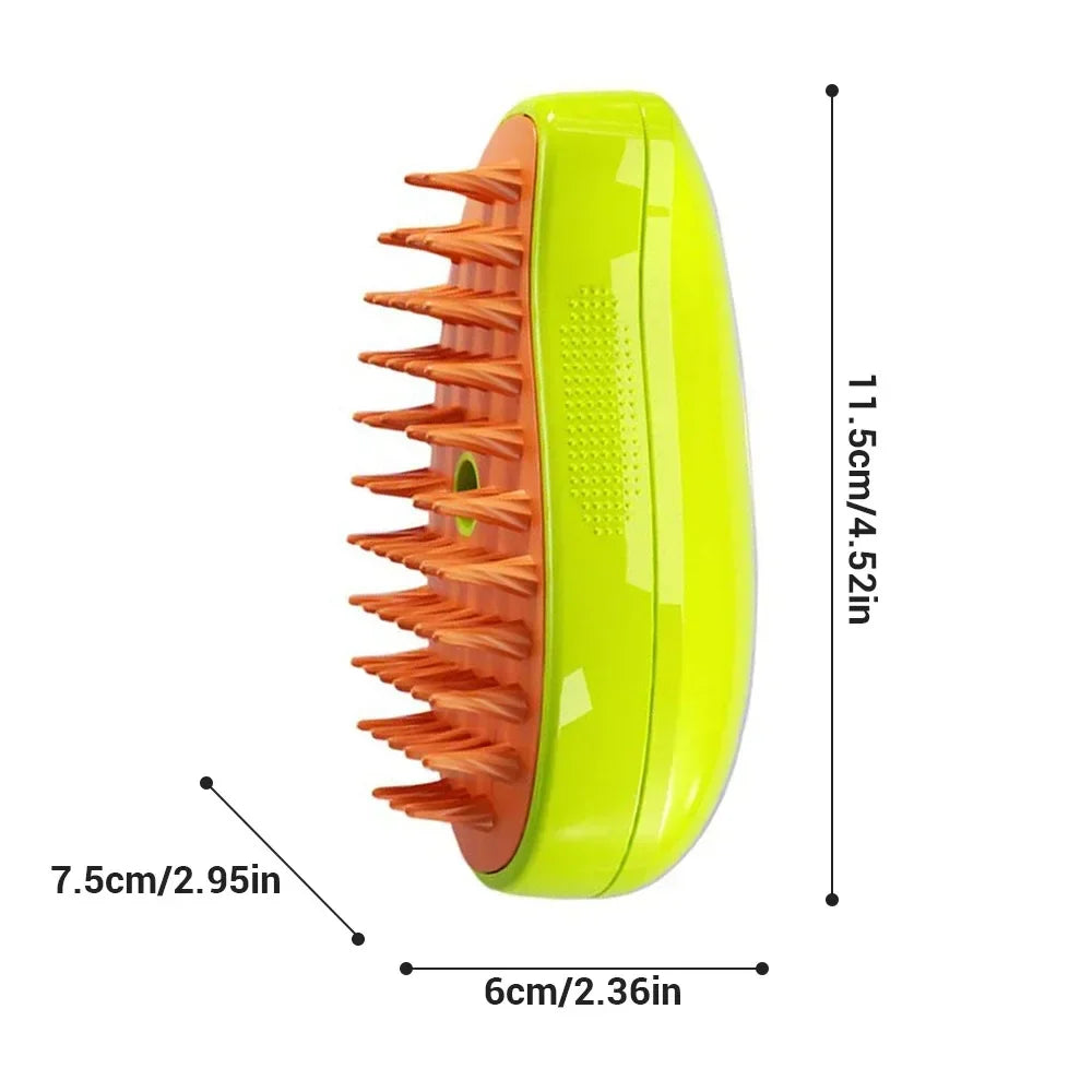 Electric Steam Dog Grooming Brush