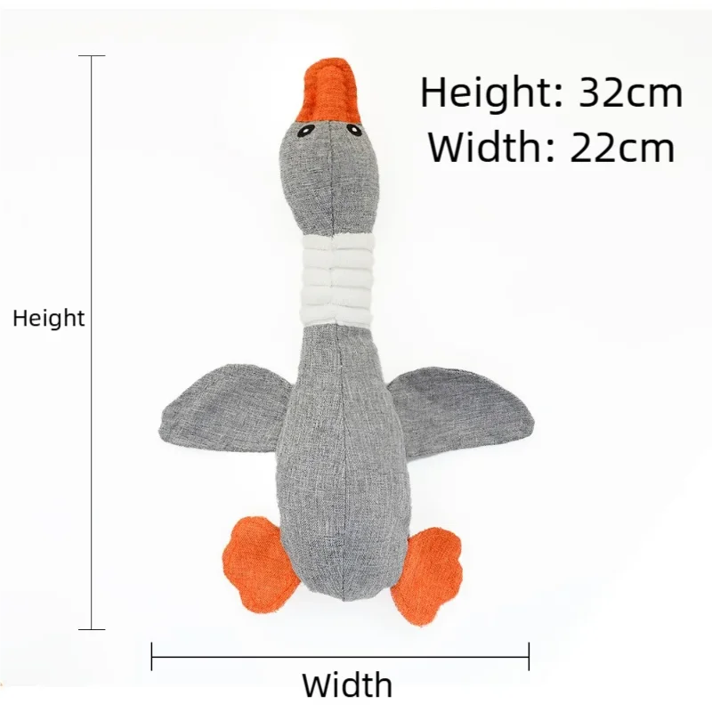 Goose Squeaky Dog Toy