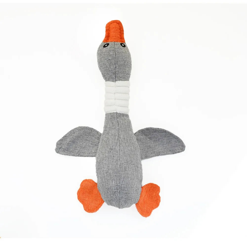 Goose Squeaky Dog Toy