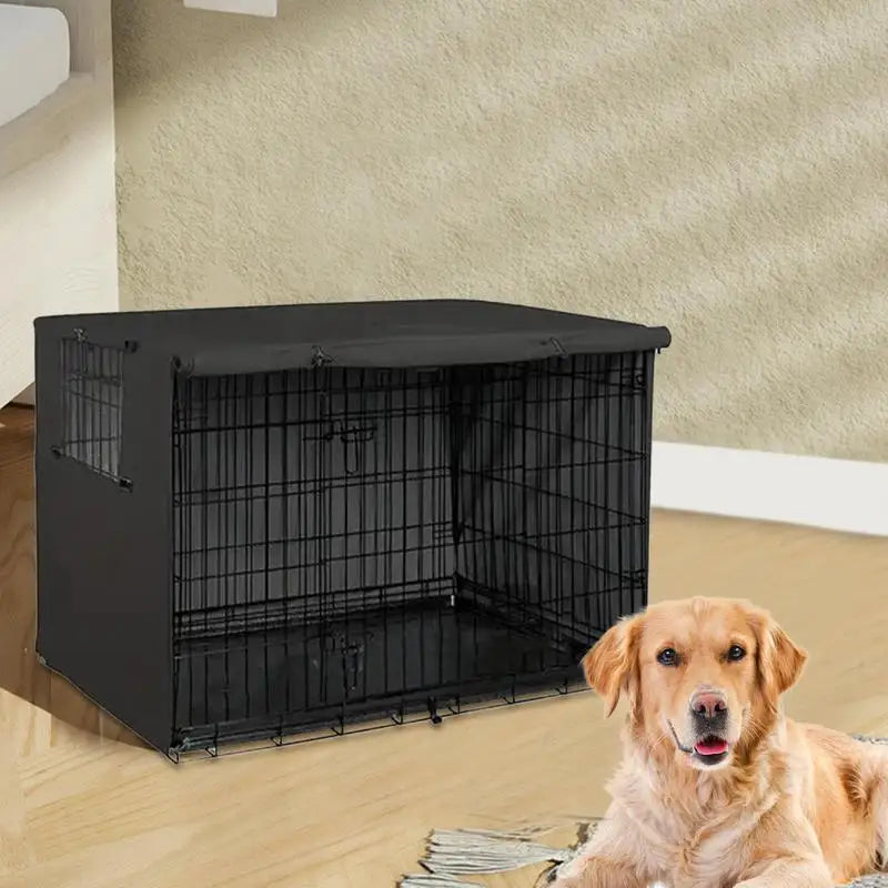 Housse imperméable pour cage de chien