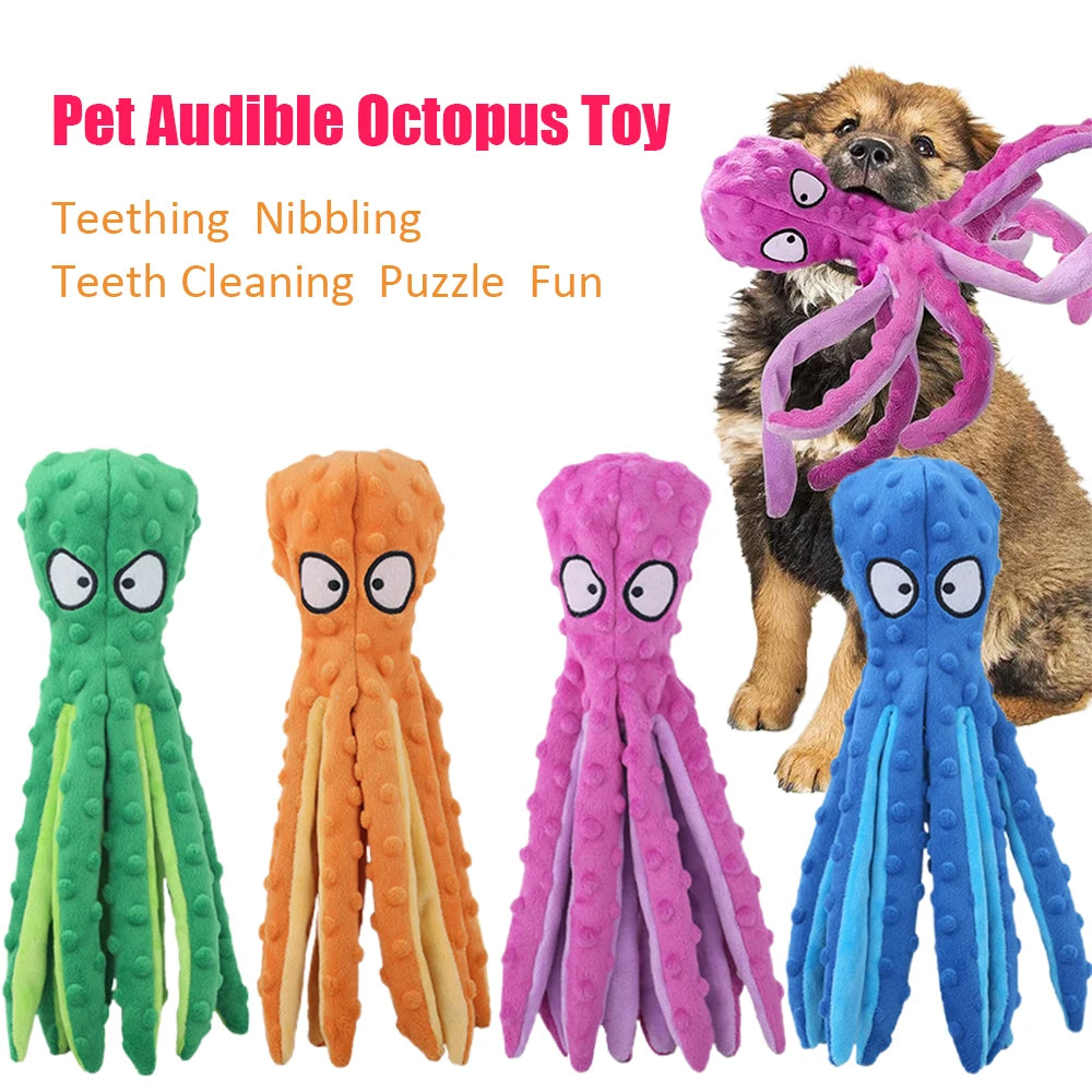 Octopus Squeaker Dog Toy