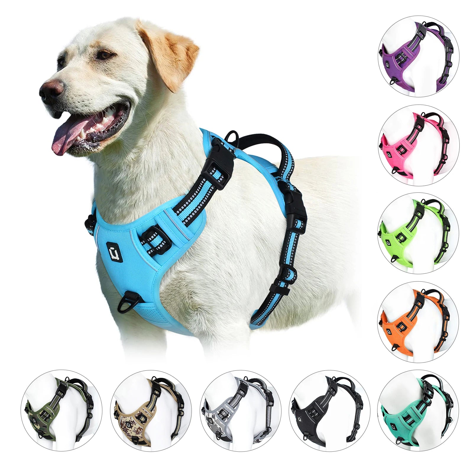 No-Pull Adjustable Dog Harness with Handle