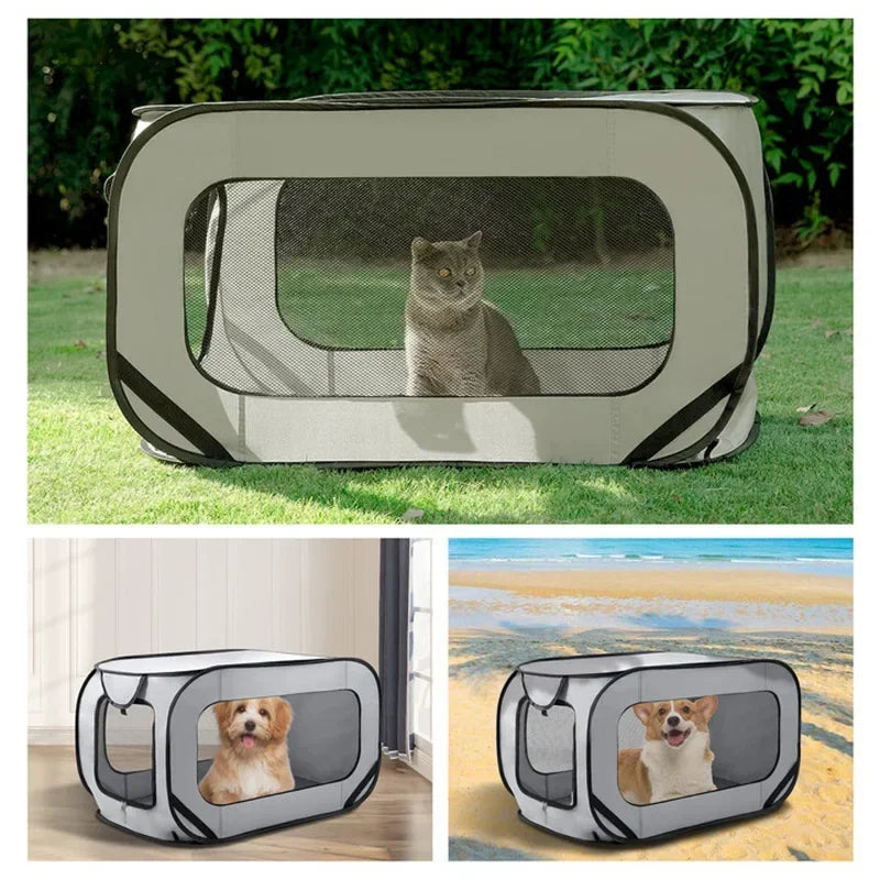 Portable Pop-Up Dog Tent Crate