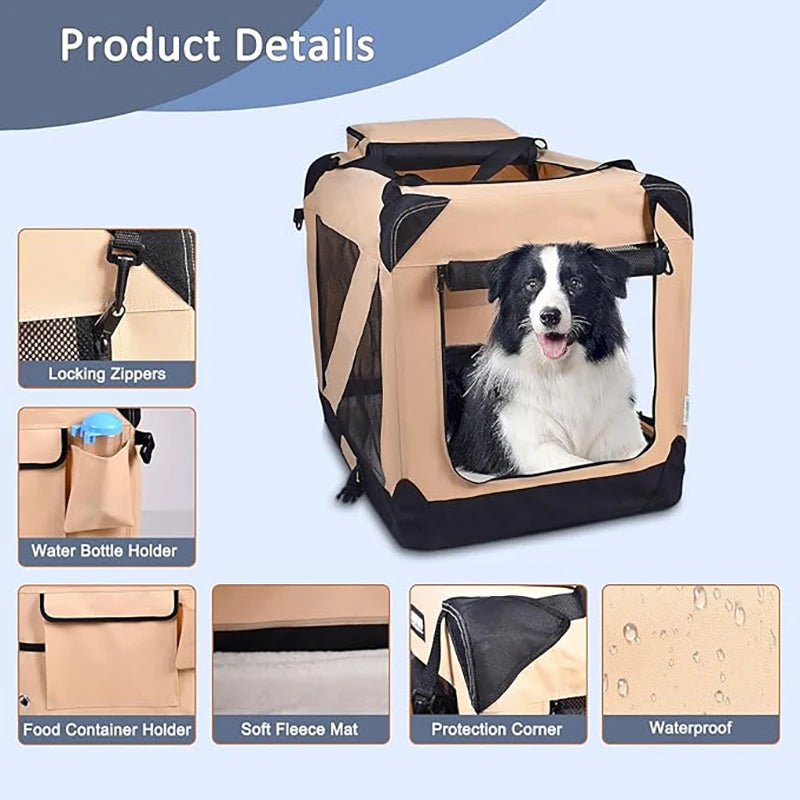 Soft Folding Dog Travel Crate
