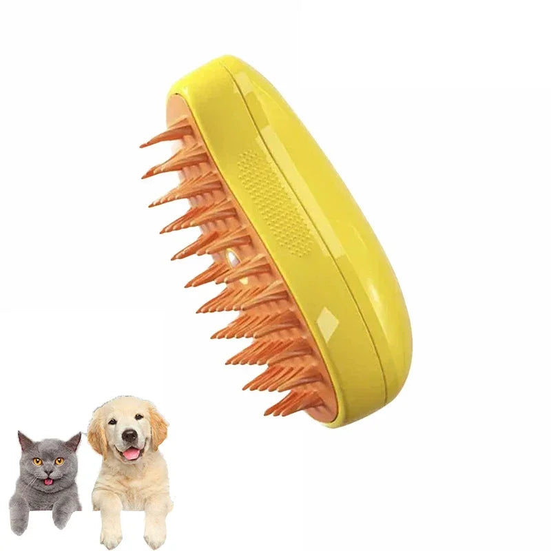 Electric Steam Dog Grooming Brush