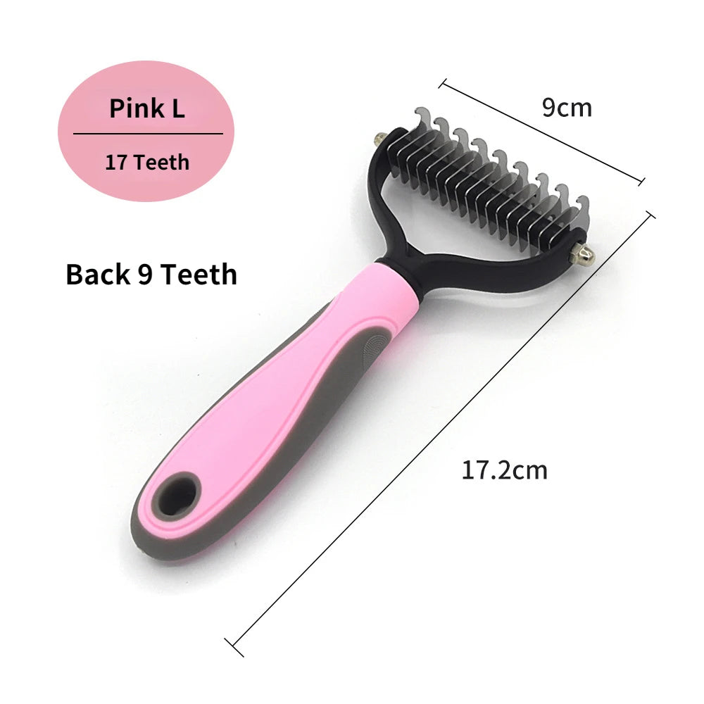Dog Deshedding & Knot-Cutting Grooming Brush