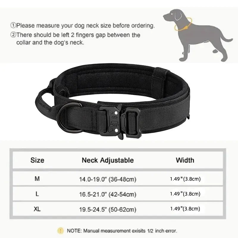 Tactical Nylon Dog Training Collar