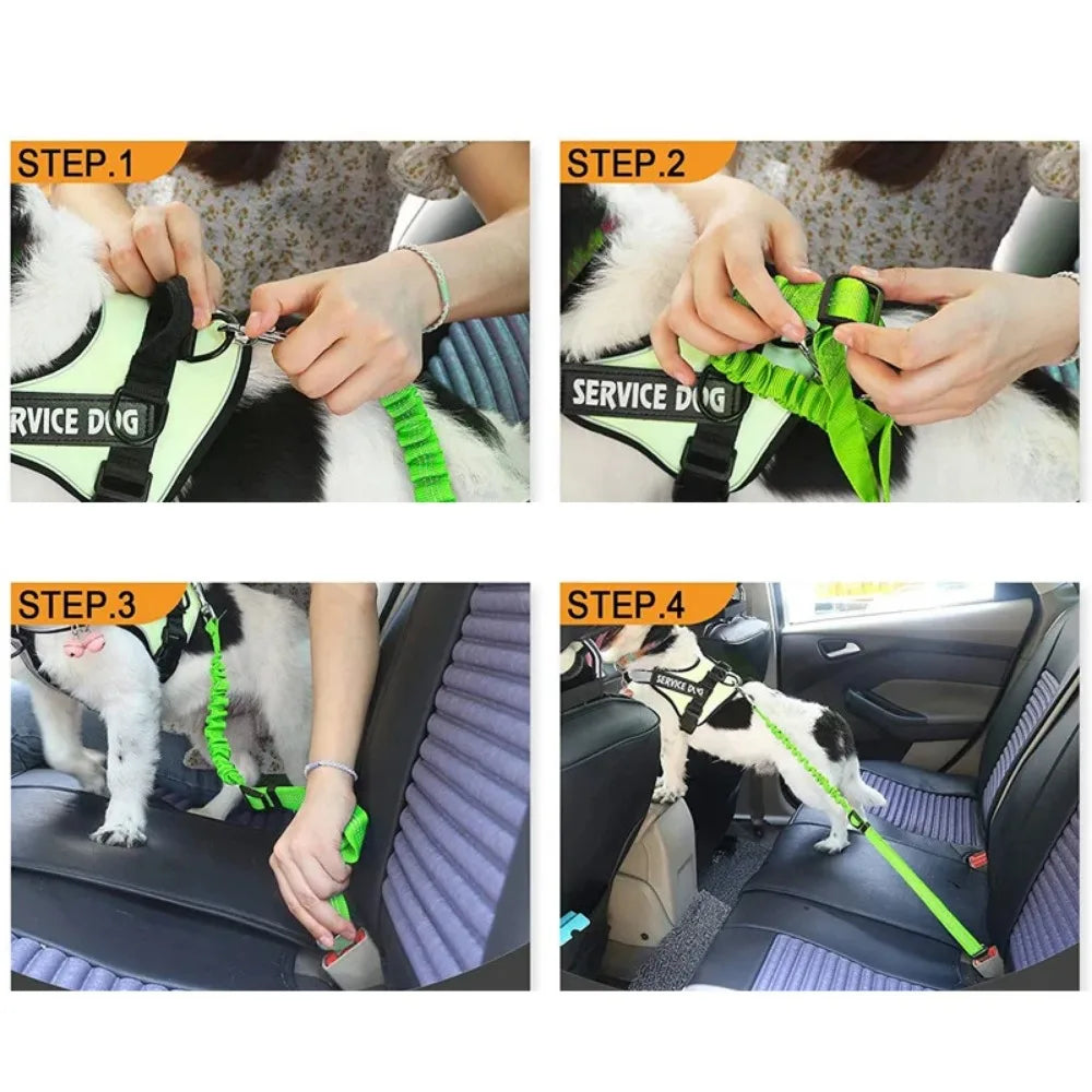 Reflective Adjustable Dog Seat Belt