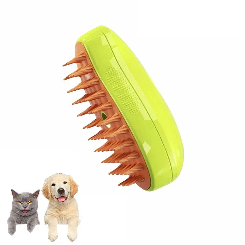 Electric Steam Dog Grooming Brush