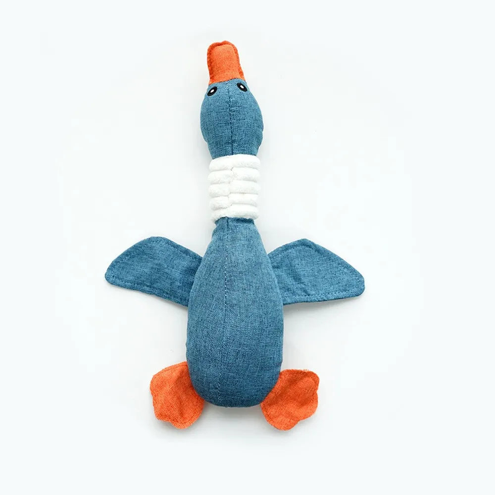 Goose Squeaky Dog Toy