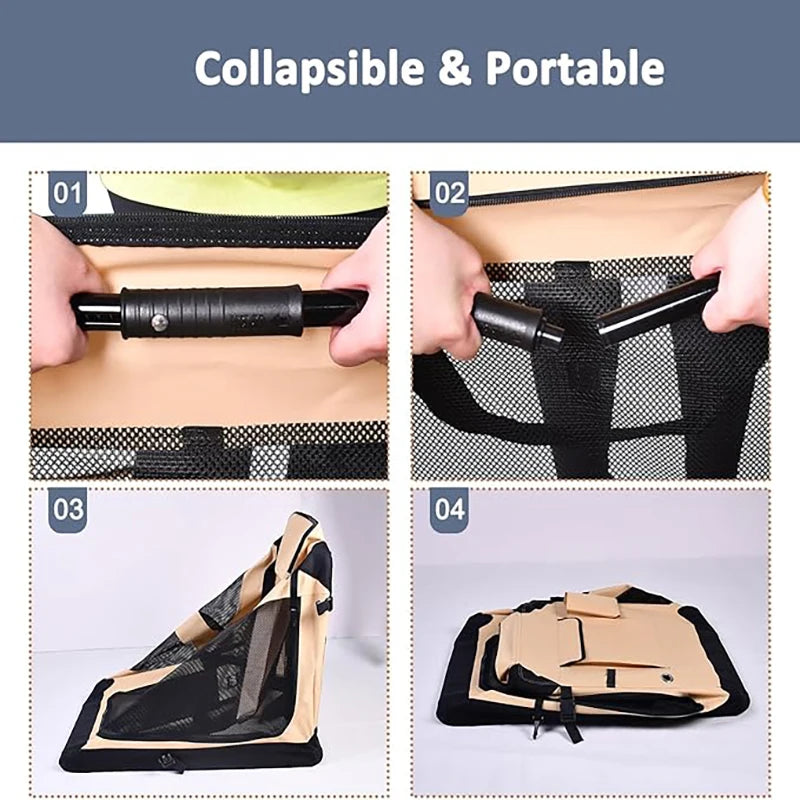 Soft Folding Dog Travel Crate