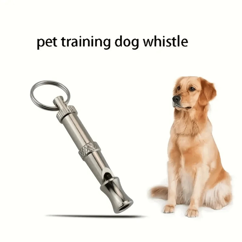 Adjustable Dog Training Whistle with Keychain