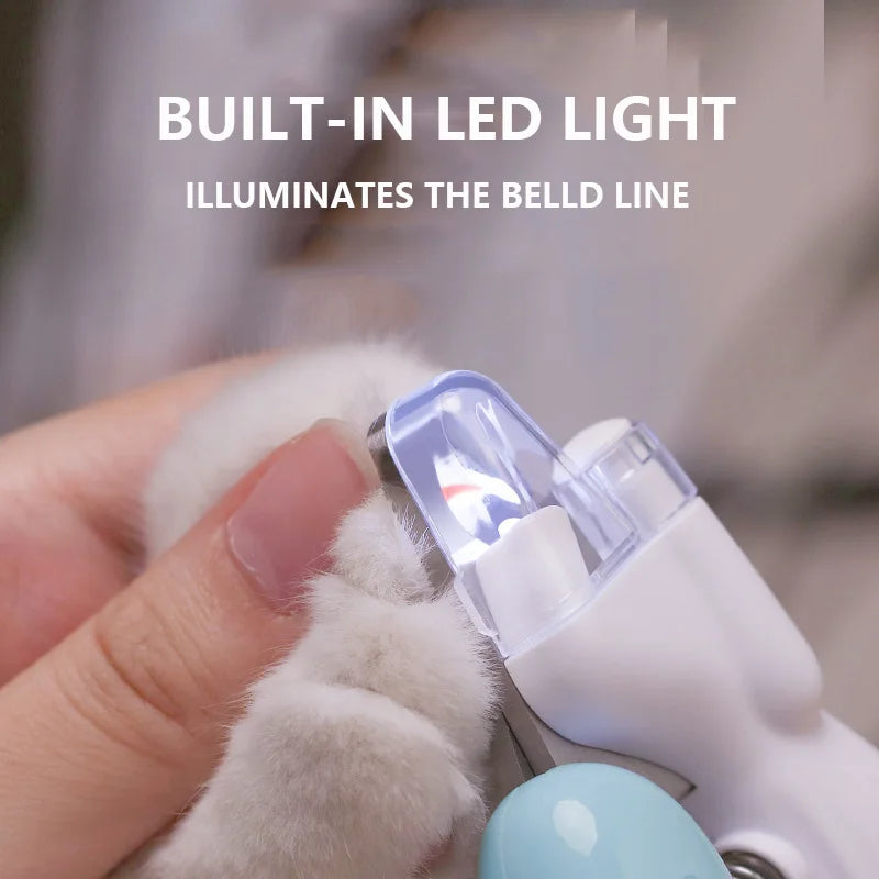 Coupe-ongles LED pour chiens pour une coupe en toute sécurité 