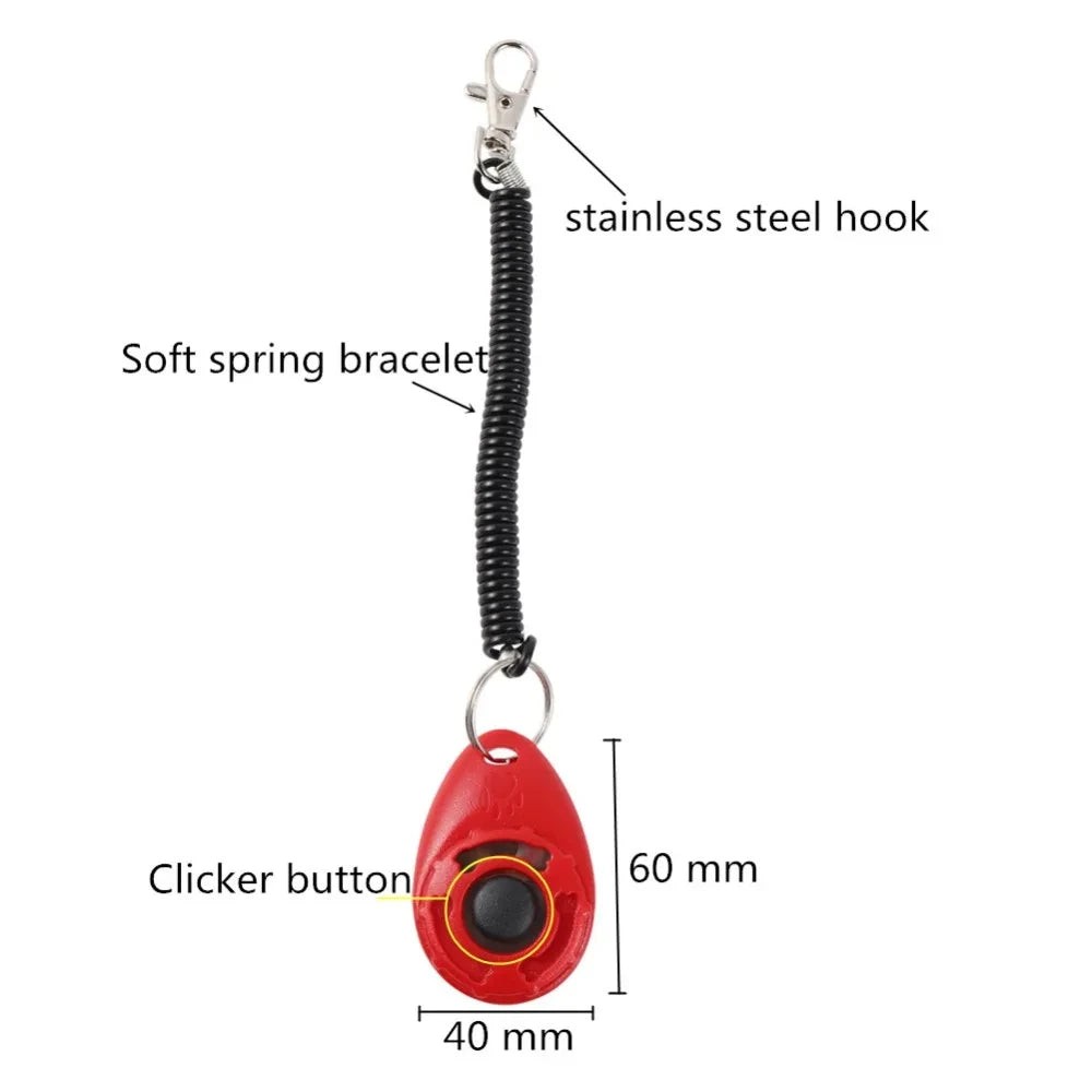 Clicker de dressage pour chien avec dragonne