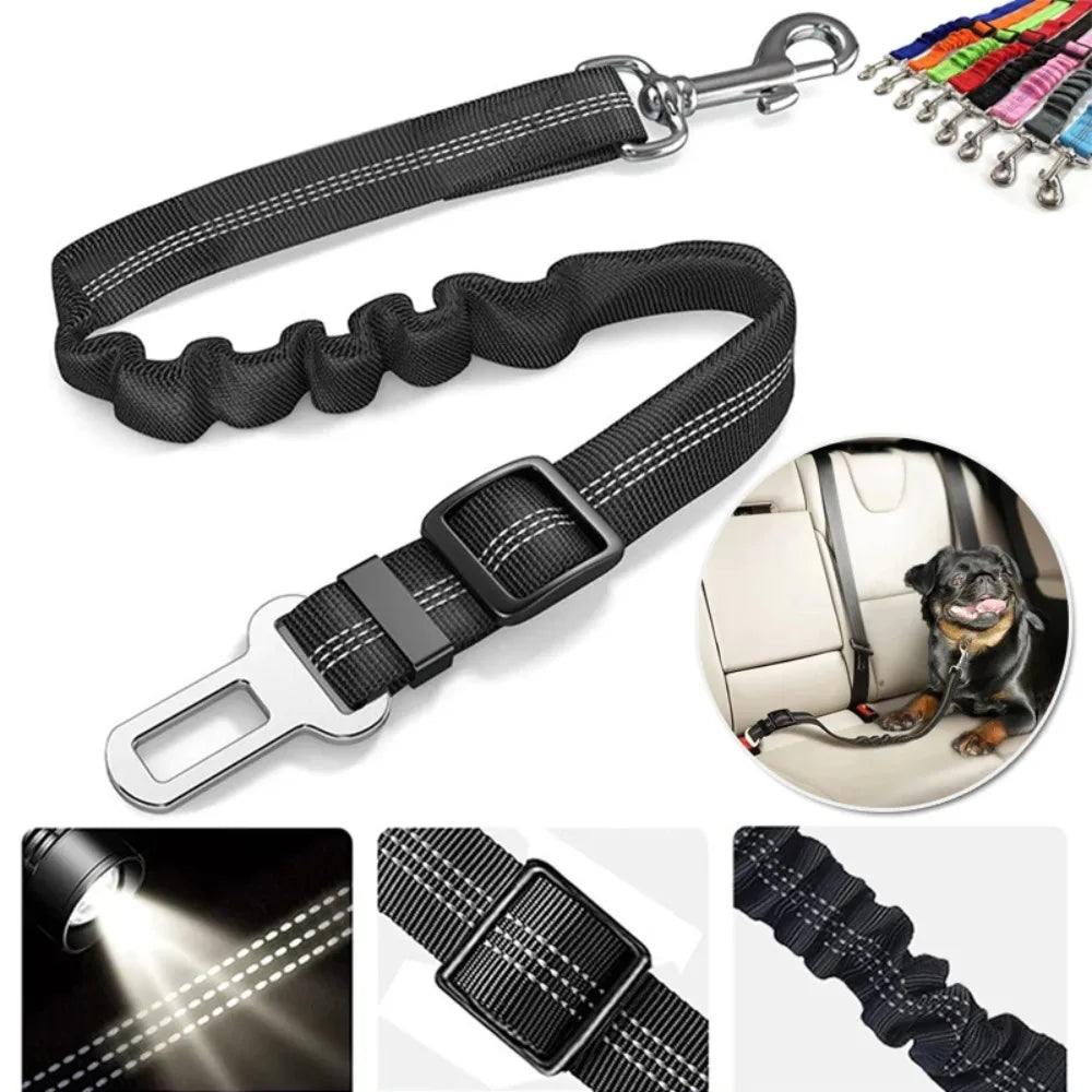 Reflective Adjustable Dog Seat Belt