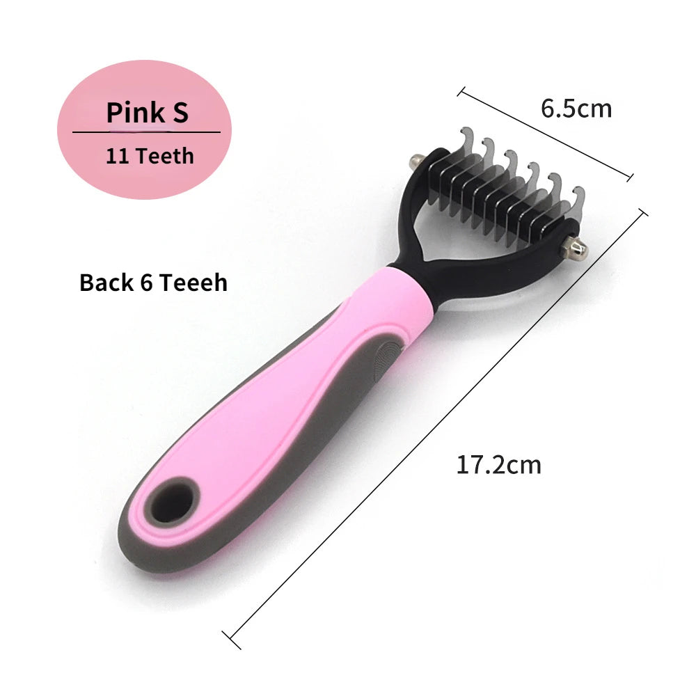 Dog Deshedding & Knot-Cutting Grooming Brush